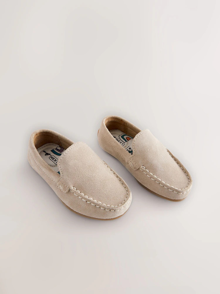 Natural Stone Standard Fit (F) Suede Slip-Ons Loafer Shoes | Next US