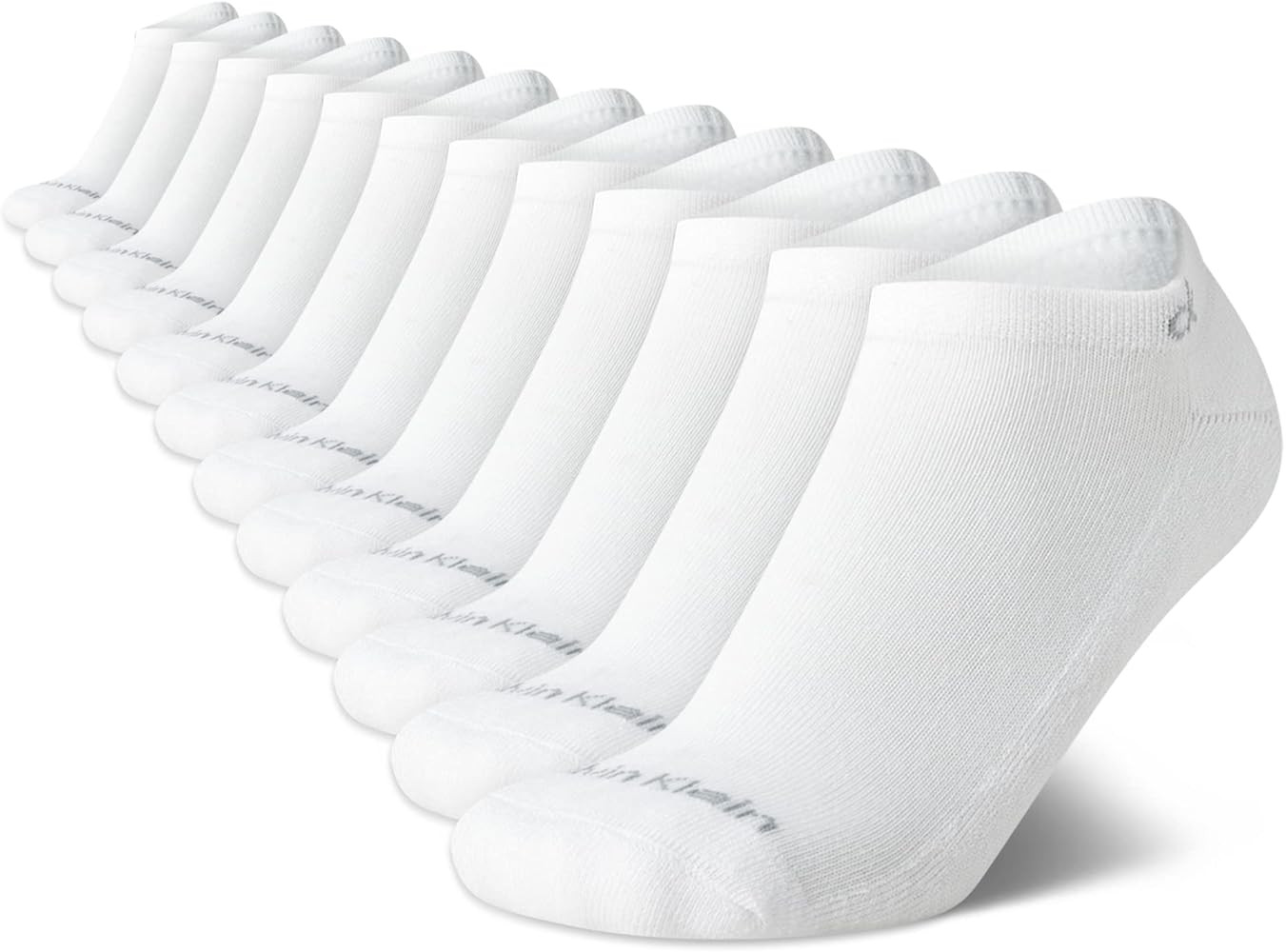 Calvin Klein Womens No Show Socks - 12 Pack Soft Cotton Blend Lightweight Athletic Low Cut Runnin... | Amazon (US)