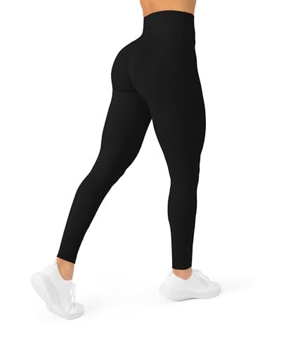 PAVOI ACTIVE Buttery Soft Workout Leggings for Women - High Waisted No Front Seam Gym Leggings Yoga Pants - FlexFlow, Tall Length - XX-Small, Black | Amazon (US)