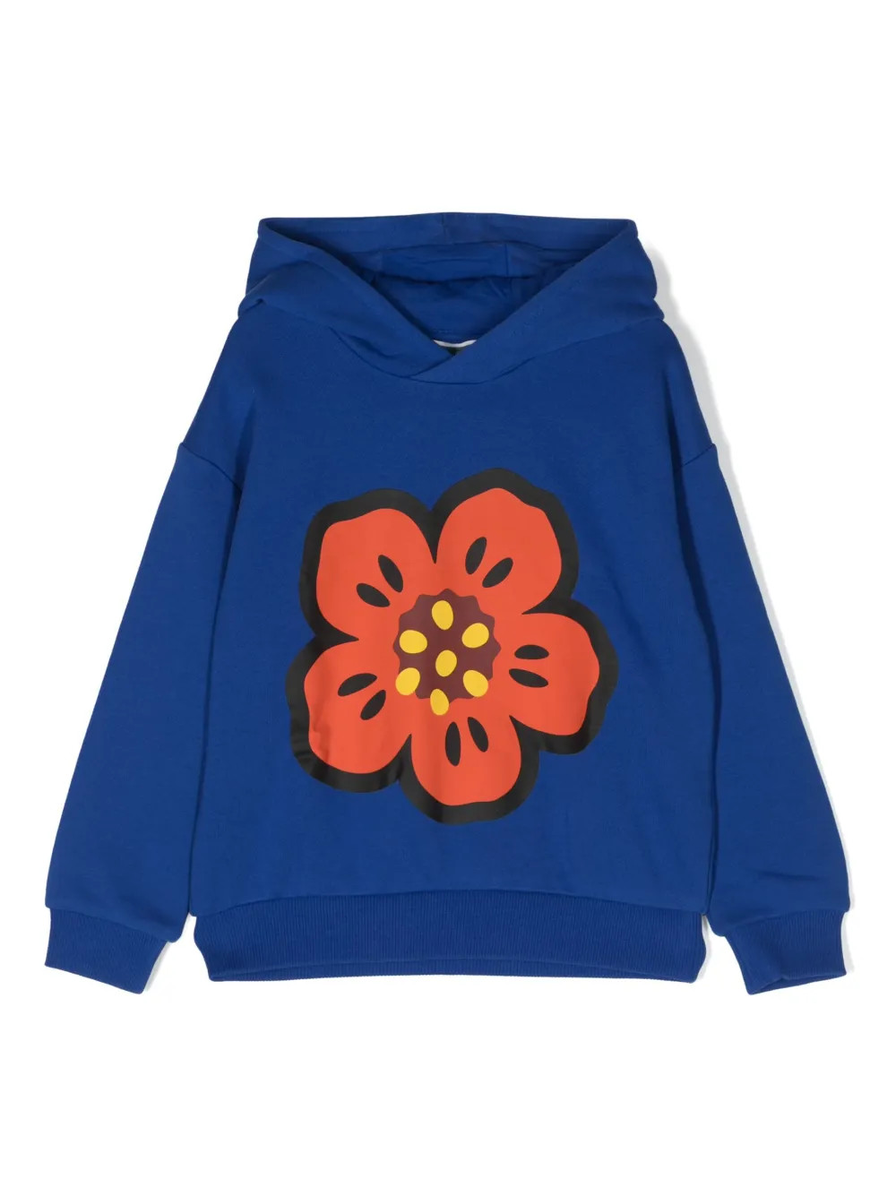 Kenzo Kids Boke Flower Patch Cotton Hoodie - Farfetch | Farfetch Global