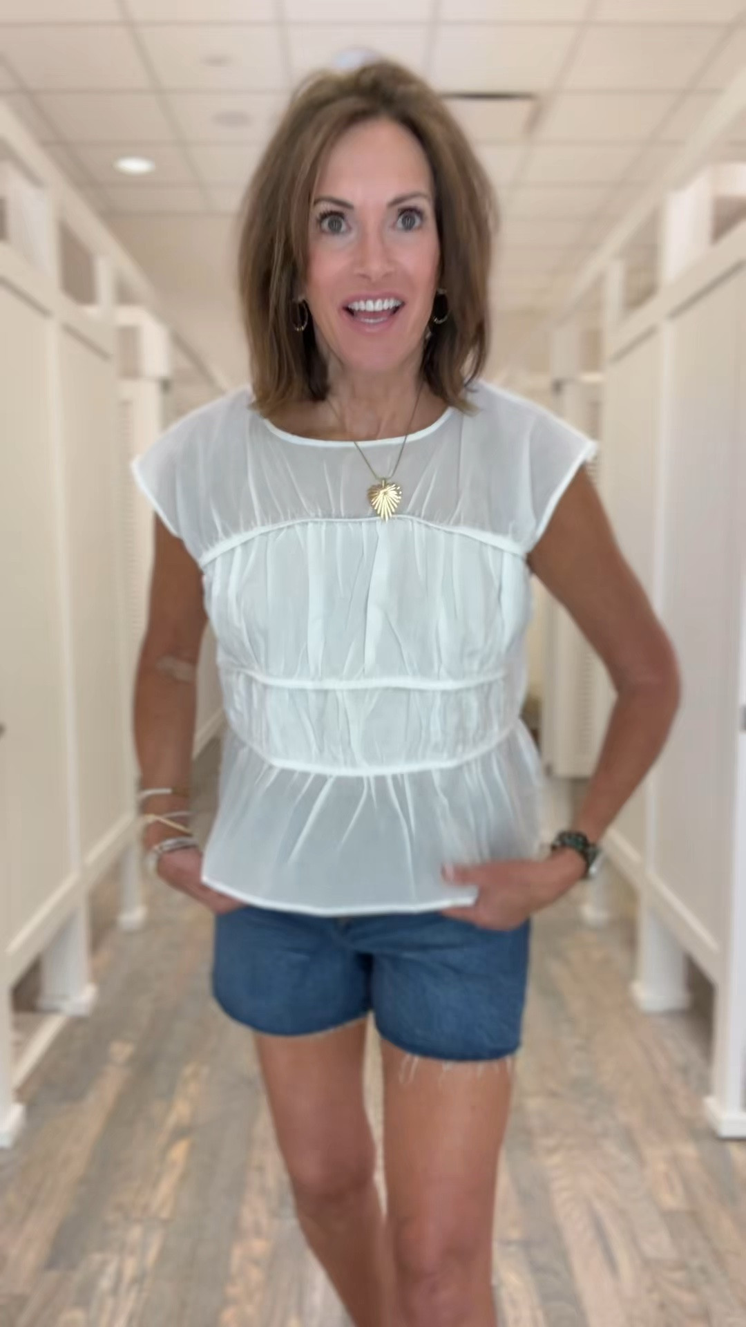 Top size medium 
4 inch denim shorts - size 28

Summer outfit 
4th of July

#LTKTravel #LTKSaleAlert #LTKMidsize