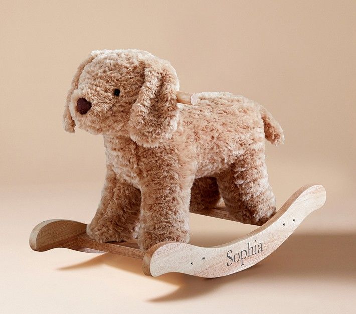 Labradoodle Plush Nursery Rocker | Pottery Barn Kids