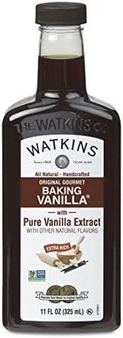 Watkins All Natural Original Gourmet Baking Vanilla, with Pure Vanilla Extract, 11 ounces Bottle,... | Amazon (US)