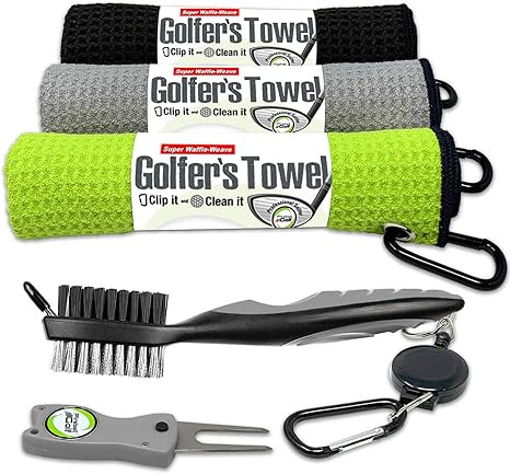 Fireball Golf Towel Gifts and Accessories Set (many colors) - 3 golf towels, golf divot tool, bal... | Amazon (US)