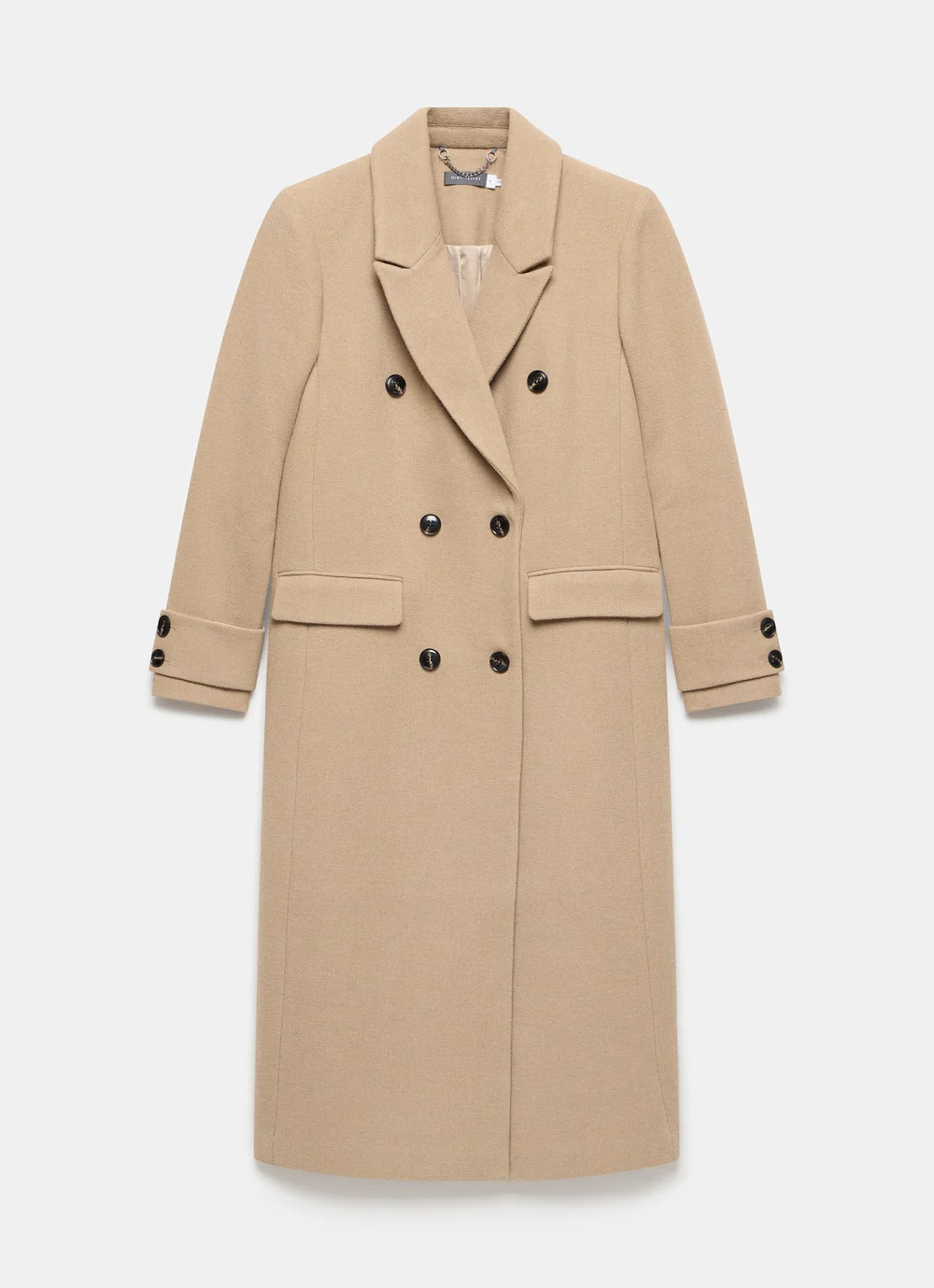 Camel Wool Long Coat | Mint Velvet