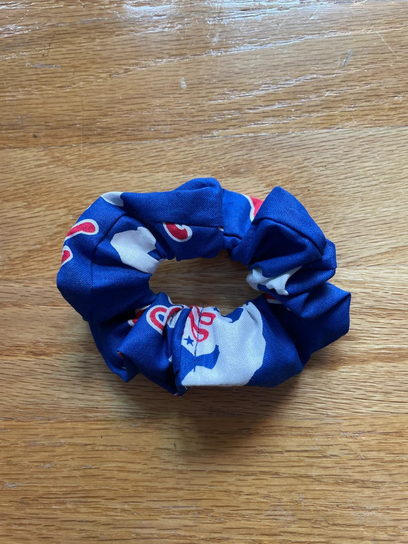 Blue Philadelphia Phillies Scrunchie, Liberty Bell, Phillies World Series, Philadelphia Fightens ... | Etsy (US)
