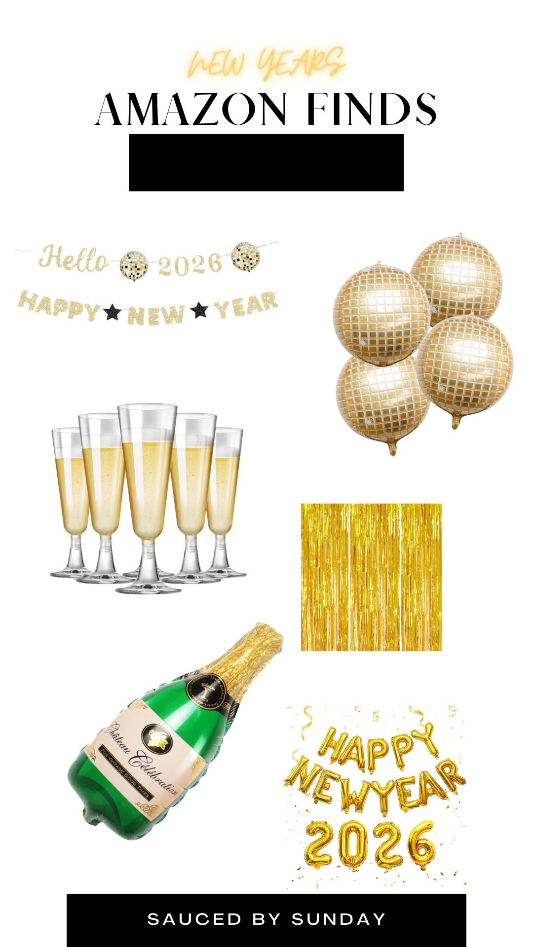 More NYE party favorites 🖤 

#LTKHoliday #LTKSeasonal #LTKHome