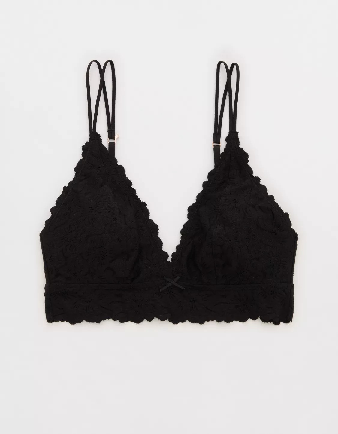 Show Off Rosey Lace Padded Plunge Bralette | American Eagle Outfitters (US & CA)