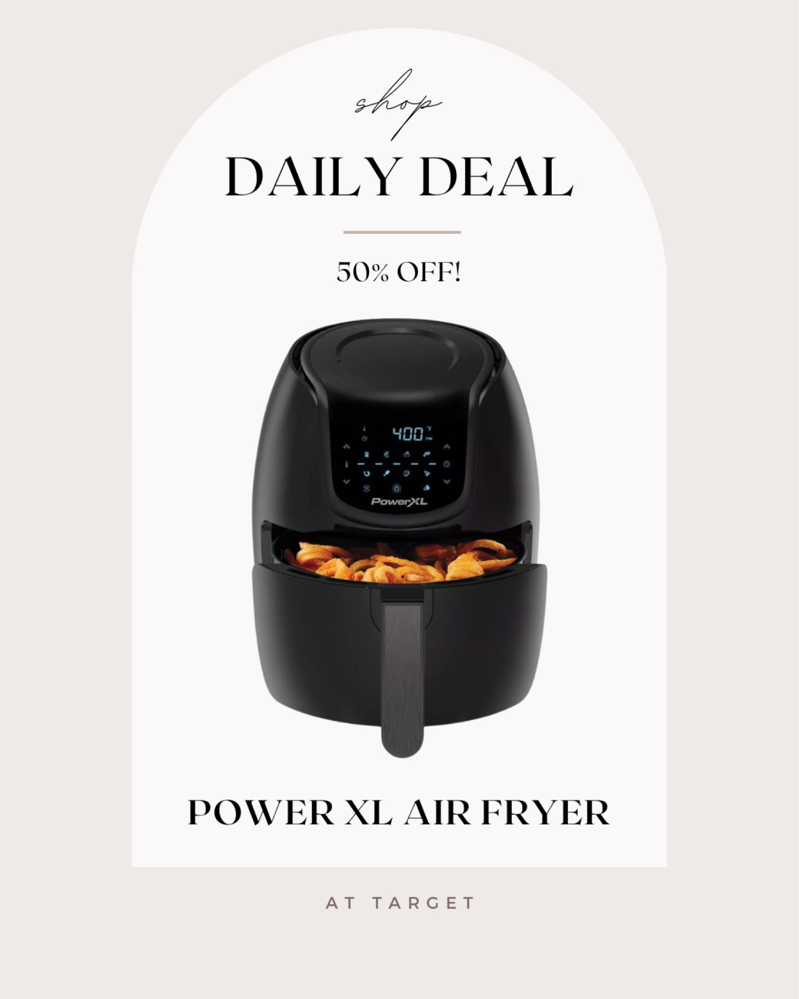 Current sale on Power XL 5 Quart Large Air Fryer! From Target 🎯 Perfect gift for the holidays & the new year. 

gift idea | sale | target | deal | kitchen | air fryer | healthy 

#LTKGiftGuide #LTKHoliday #LTKunder50