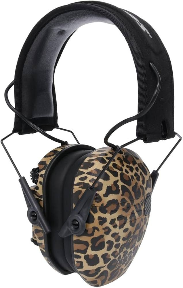 Walker's Razor Slim Electronic MUFF - Leopard Print | Amazon (US)