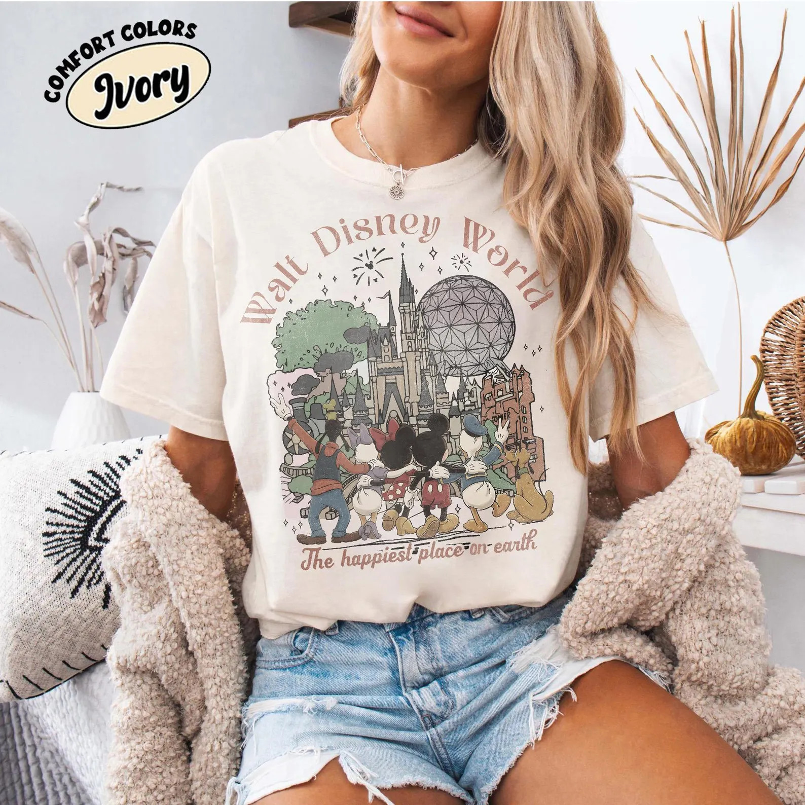 Retro Mickey Disneyworld Comfort Colors Shirt, Mickey And Friends Shirts, Walt Disneyworld Shirt,... | Etsy (US)