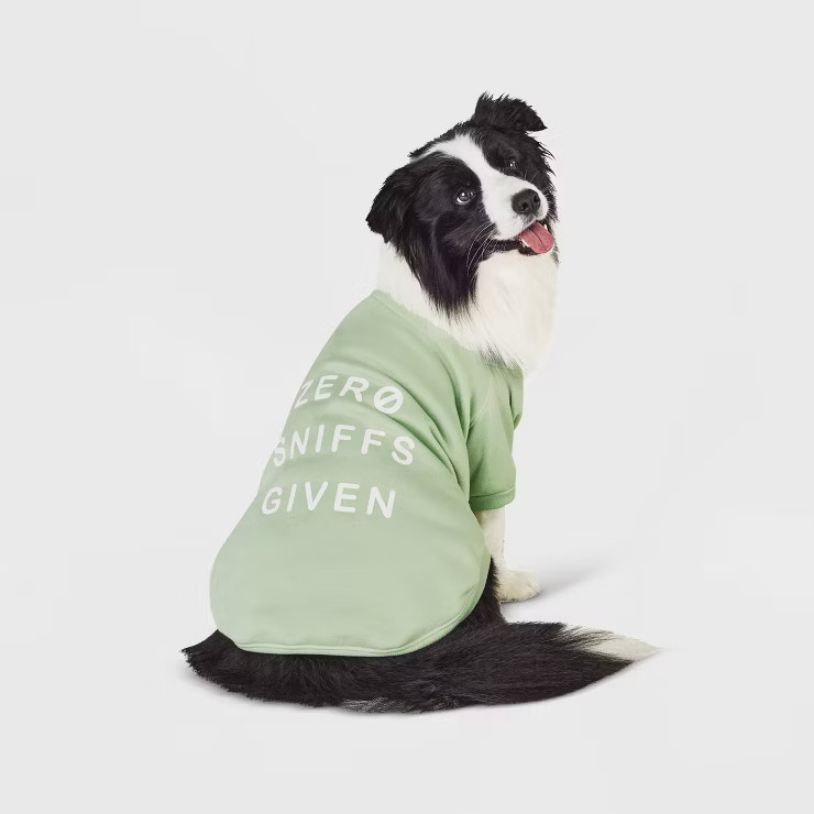 Lightweight Phrase 'Zero Sniffs Given' Dog and Cat Sweatshirt - Boots & Barkley™ | Target