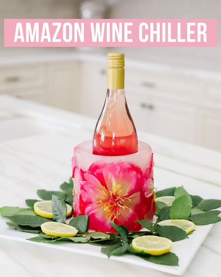 DIY Floral AMAZON Wine Chiller - Fill this with colorful berries, citrus slices, or florals for your next spring or summer party! 

LINK IN BIO TO SHOP this ice mold.

TIP: I've been told that distilled water or cooled boiled water will create clear ice but I used tap water and it still turned out lovely. 

#LTKSeasonal #LTKfamily #LTKhome