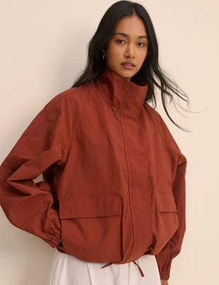 Rust Funnel Neck Melza Jacket | Nobody's Child