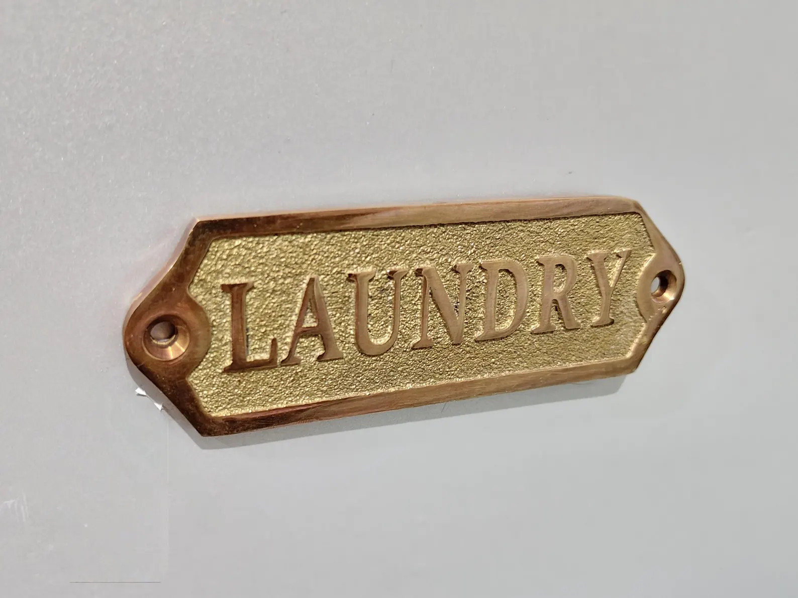 Solid Brass Laundry Sign, Vintage Style Plaque, Antique Door Plate, Home Decor | Etsy (Global)