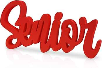 Senior 2026 Sign Wooden Red Graduation Senior Photo Props Graduation Decorations Class of 2026 Ta... | Amazon (US)