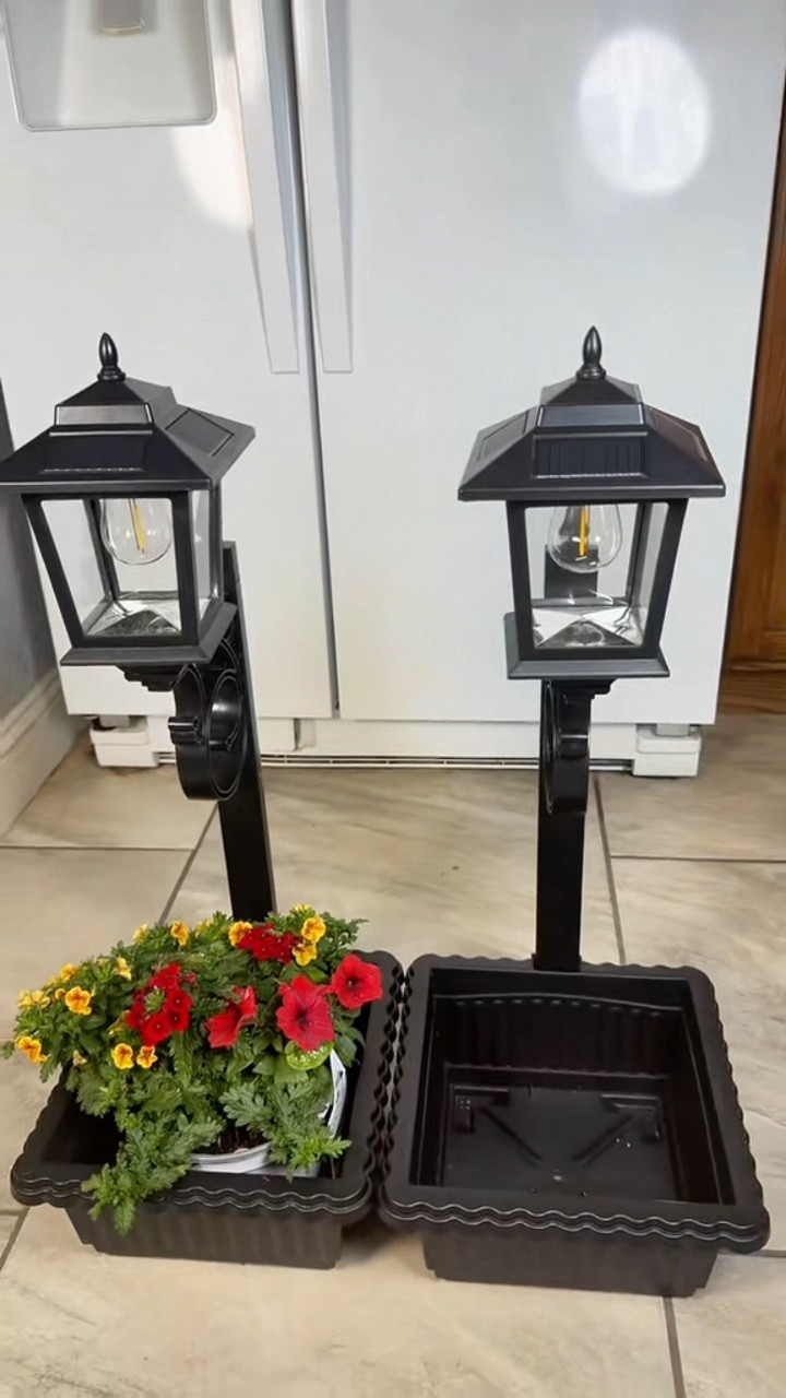 My flower planters with solar lights are
 absolutely gorgeous, especially at night when the solar lights have kicked on with my pretty flowers that I’ve planted in them! Just love em’ so much!😍

#LTKMothersDay #LTKHome #LTKSeasonal