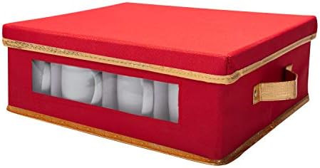 Simplify Holiday 12 Count Mug and Cup Storage Box | Christmas China | Cardboard Inserts | 4 x 4 I... | Amazon (US)