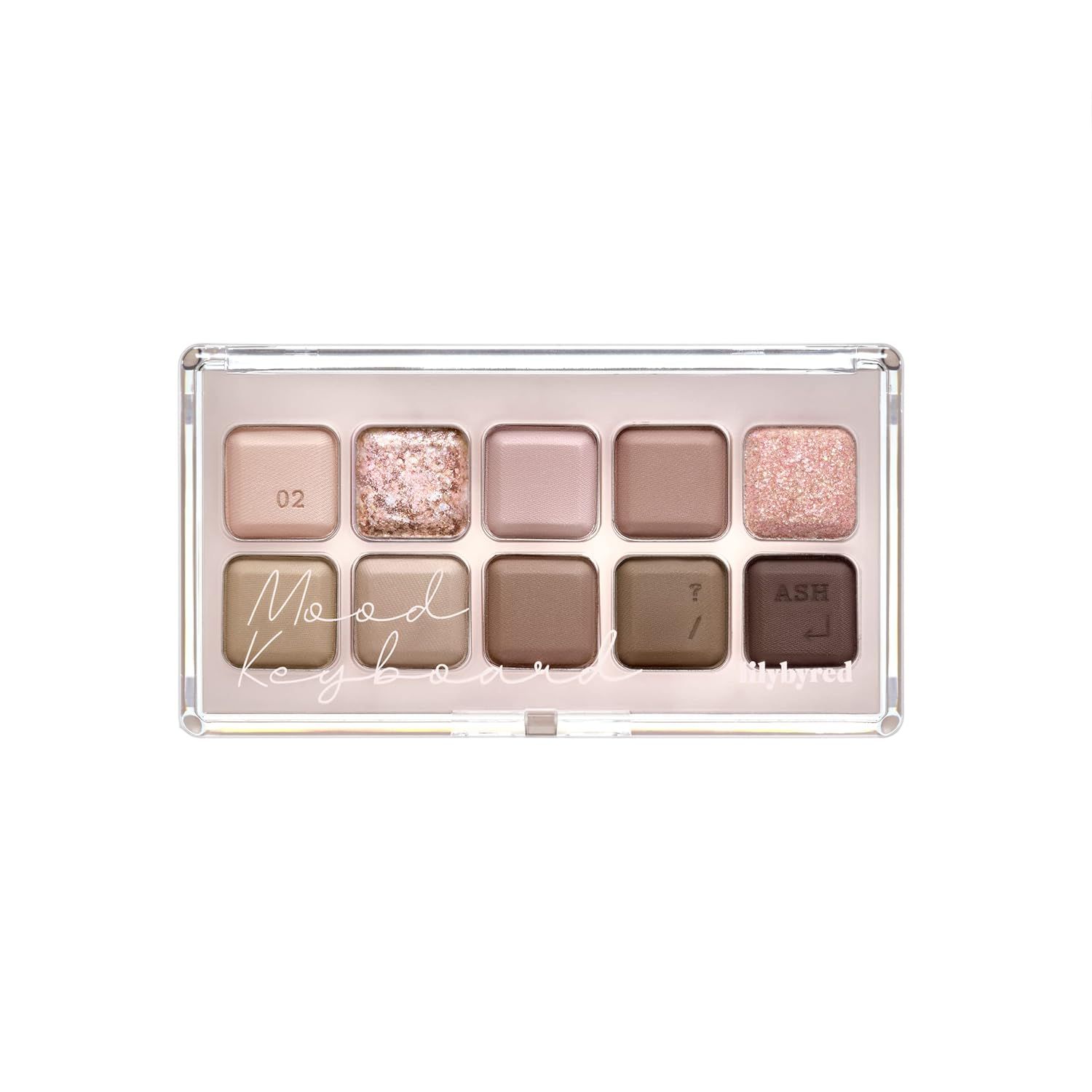 LILYBYRED Mood keyboard eyeshadow palette | Soft neutral ash color, Long-Wearing, glitter, Clear ... | Amazon (US)