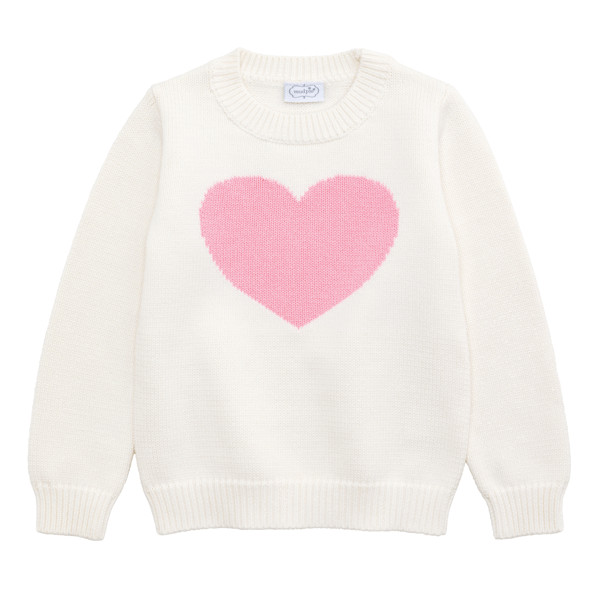 Pink Heart Toddler Sweater | Mud Pie