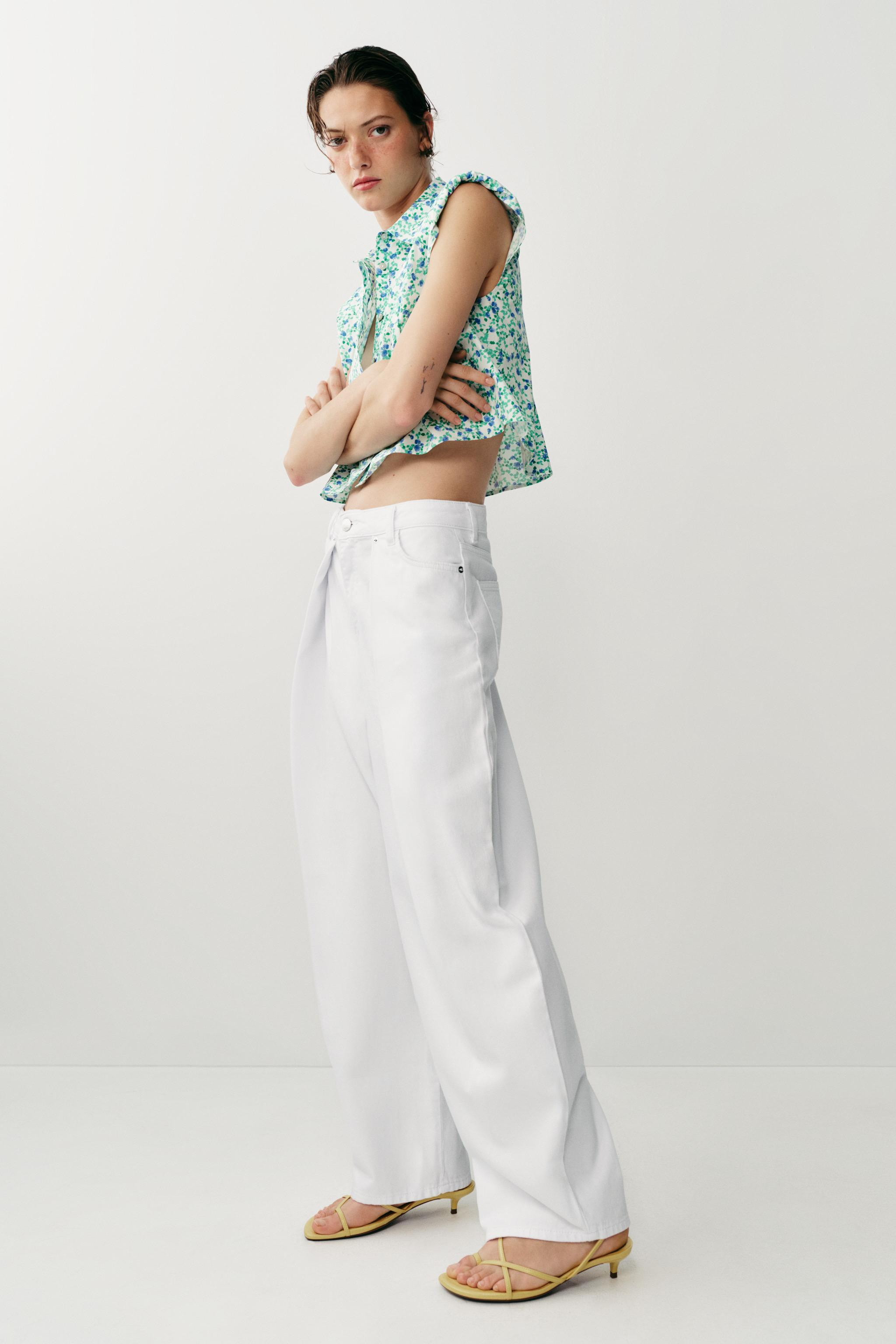 Z1975 MID-RISE BARREL WIDE LEG JEANS | Zara US