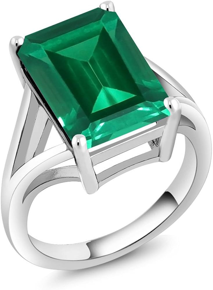 Gem Stone King 5-10 Cttw Gemstone Birthstone Solitaire Engagement Ring For Women | 925 Sterling S... | Amazon (US)