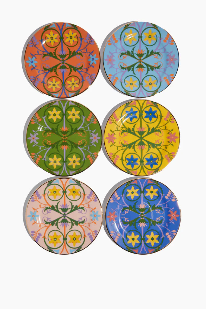 Dessert Plate in Stella Alpina Mix - Set of 6 | Hampden Clothing