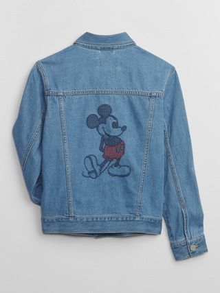 GapKids | Disney Mickey Mouse Icon Denim Jacket with Washwell | Gap Factory