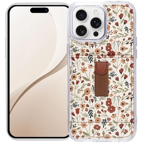 Walli Cases for iPhone 16 Pro Max Case Aesthetic Sport Wallet Phone Case Card Holder, Securely Holds up to 2 Cards - Cute, Trendy Phone Cover fits iPhone 16 Pro Max, with Finger Strap | Amazon (US)