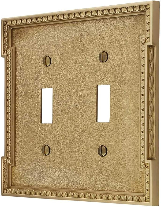House of Antique Hardware R-010MG-453-PB - Neoclassical Double Gang Toggle Switch Plate in Polish... | Amazon (US)