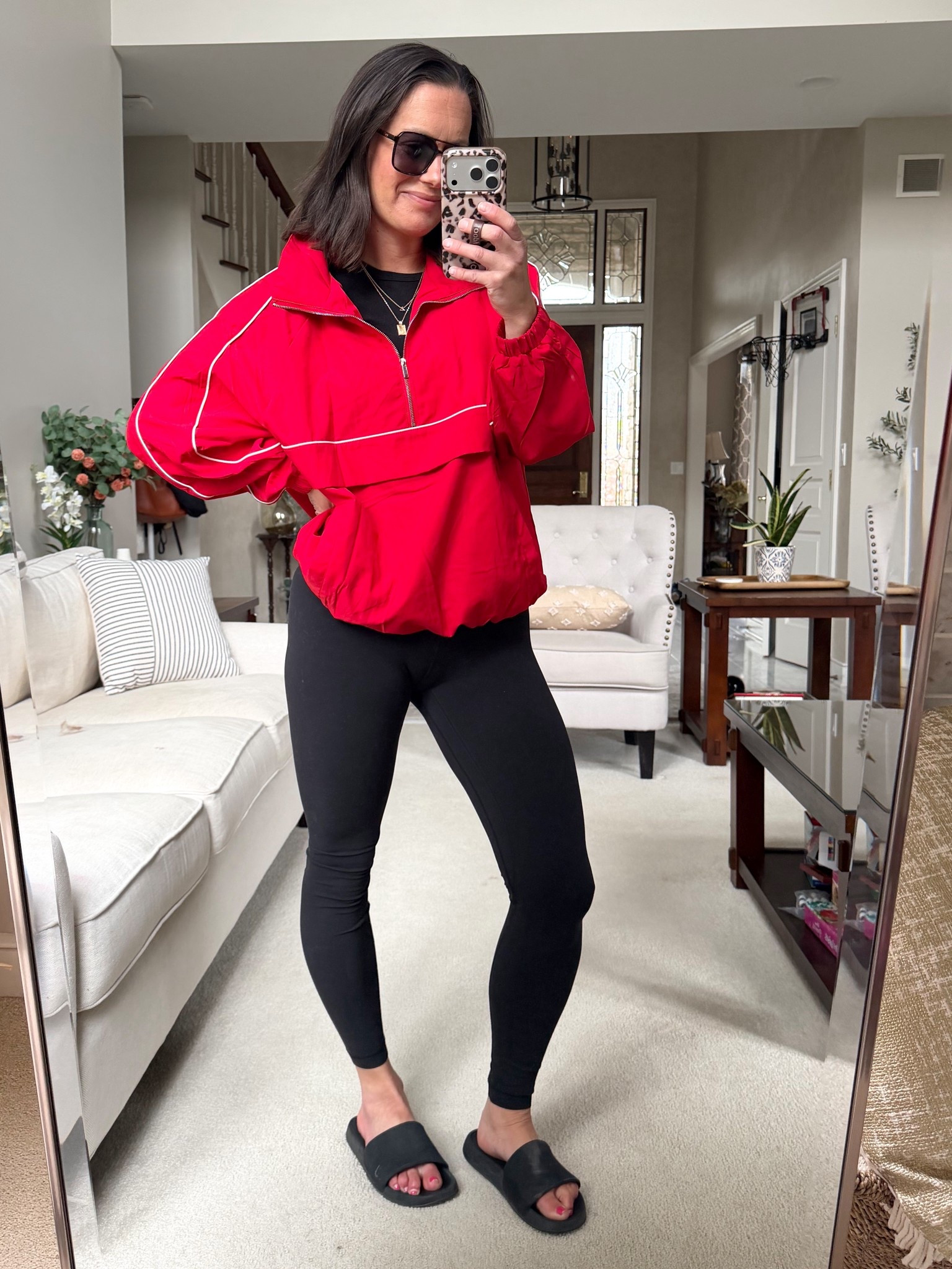 Sports mom outfit of the day!

Jacket runs true to size to big - leggings run true to size.

#LTKOver40 #LTKmomlife #LTKootd