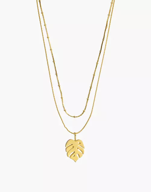 Palmleaf Pendant Necklace | Madewell
