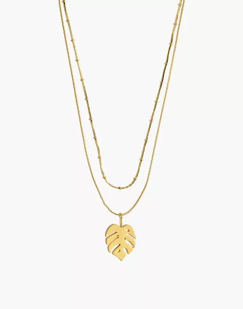 Palmleaf Pendant Necklace | Madewell