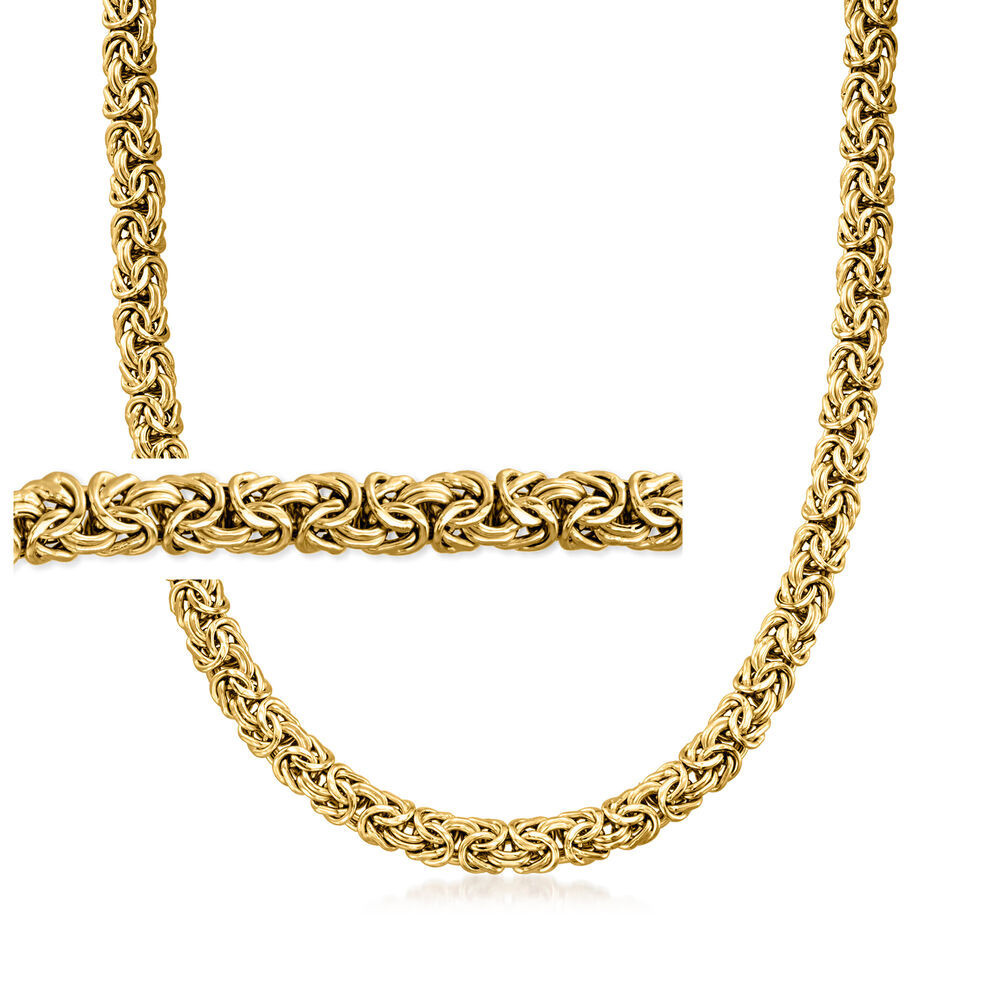 18kt Gold Over Sterling Byzantine Necklace | Ross-Simons