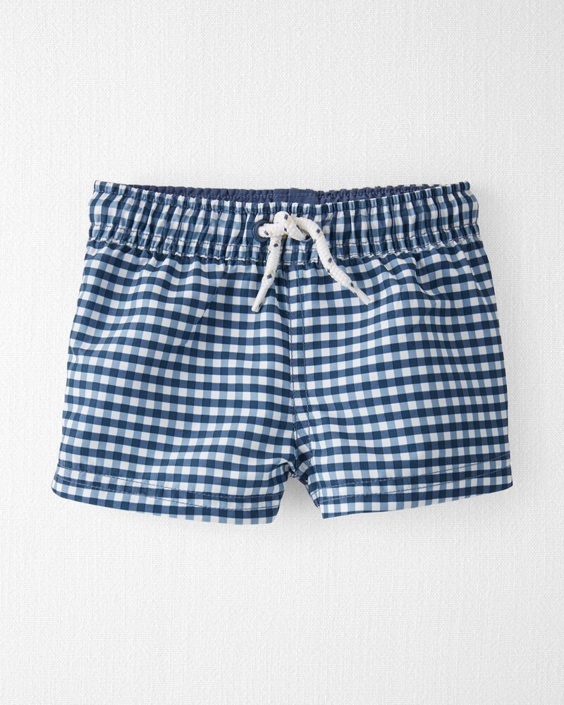 Recycled Gingham Swim Trunks | Carter's