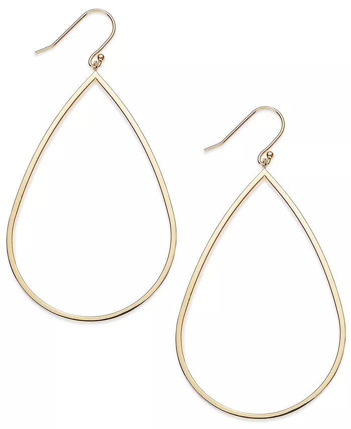 Macy's 14k Gold Vermeil Earrings, Teardrop Dangle Earrings (Also in Sterling Silver) - Macy's | Macy's