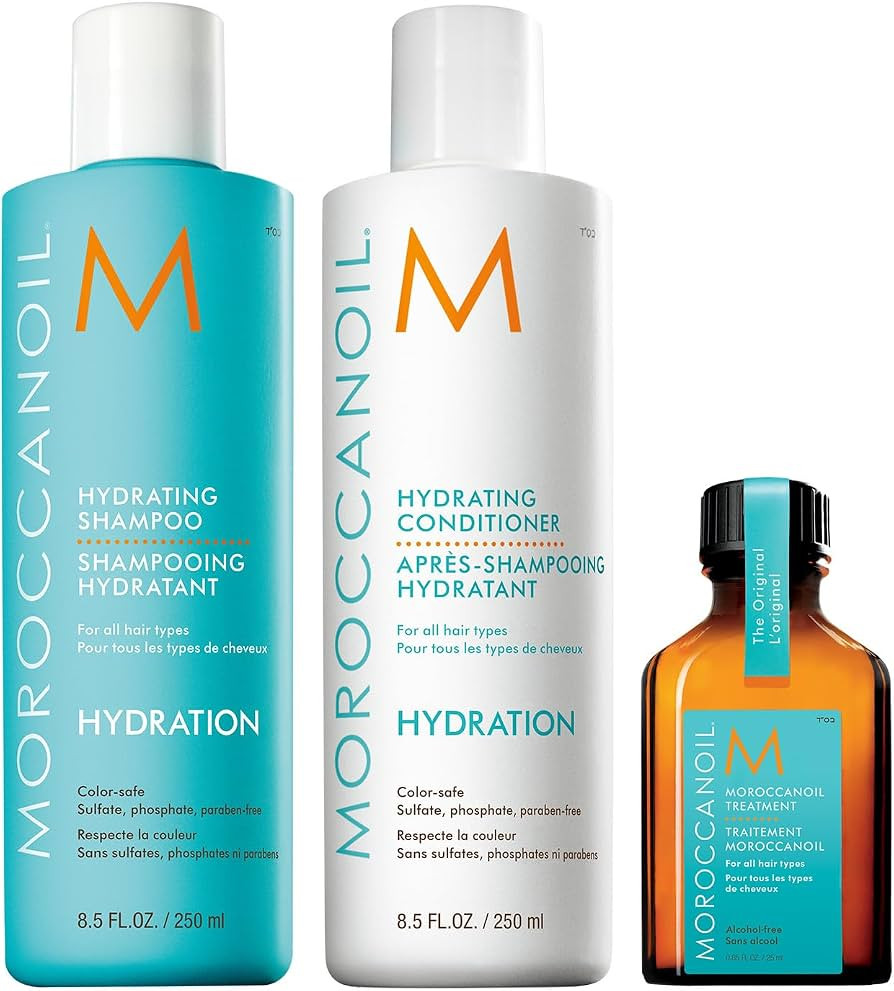 Moroccanoil Hydrate & Shine Hair Set | Shampoo, Conditioner & Treatment Set | Amazon (US)