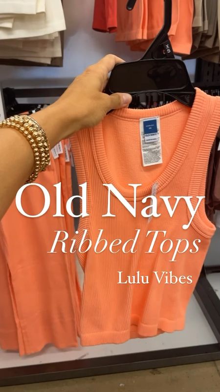 Like and comment “OLD NAVY TOPS” to have all links sent directly to your messages. Absolutely love these new tops from old navy. They’re an activewear type material with a ribbed texture, available in tee and tank and come in SO many colors. Also have matching pants I’ll link as well ✨ 
.
#oldnavy #oldnavystyle #oldnavyfinds #casualstyle #casualfashion #momstyle #athleticwear 

#LTKFitness #LTKActive #LTKSaleAlert