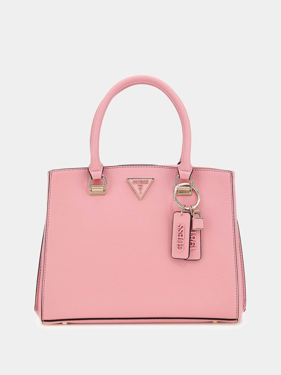 GUESS Handtasche 'Noelle Saffiano' in Rosa | ABOUT YOU (DE)