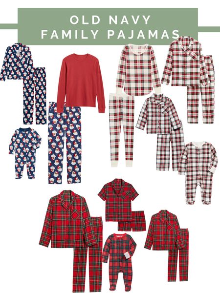 I always end up waiting til the last minute for cute Christmas pajamas ! Not this year- old navy already has some and I love them for the whole family! 

#LTKHolidaySale