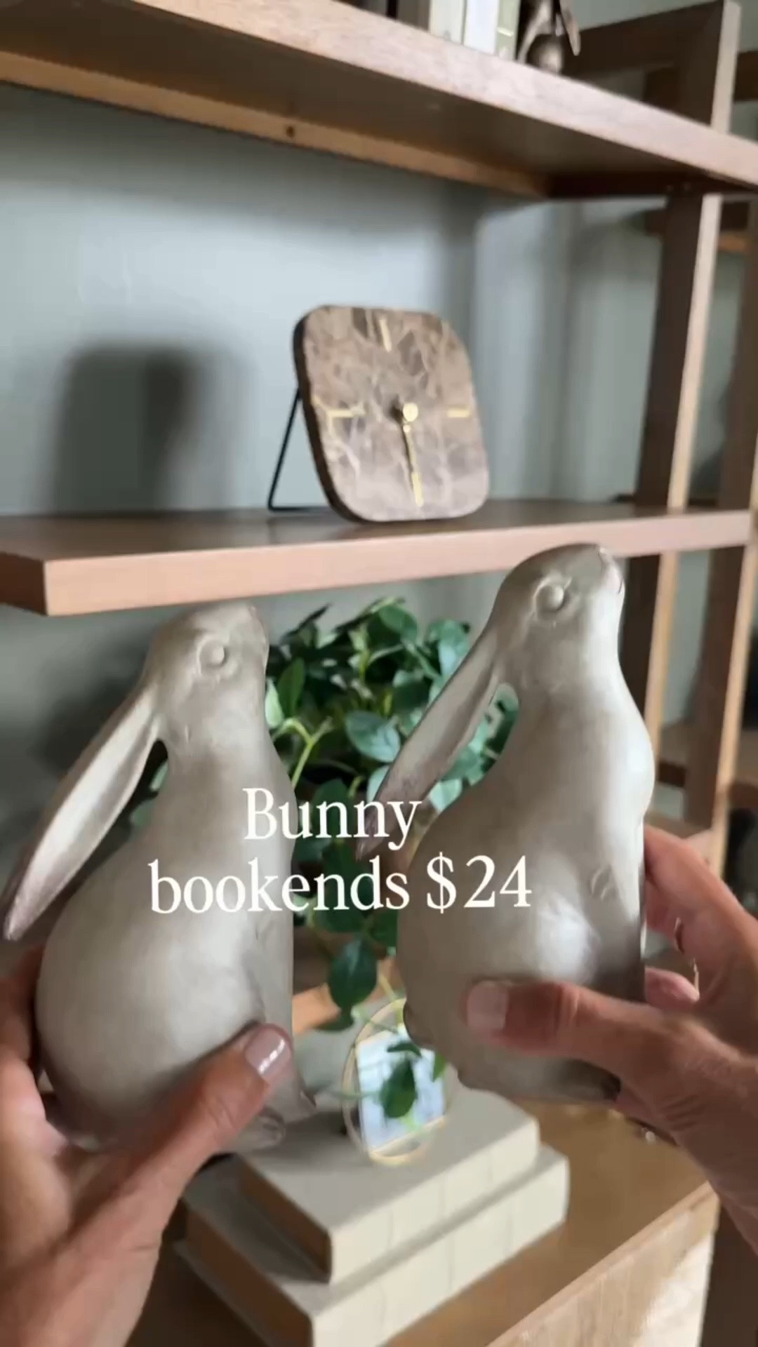 The sweetest finishing touch for your shelves! 🤍 These charming bunny bookends paired with decorative storage books instantly make built-ins, coffee tables, and consoles feel beautifully styled. The hidden storage is perfect for keeping small items tucked away while adding a designer-inspired look to your home—proof that functional décor can be both beautiful and practical.

Save this look if you love timeless, cozy, high-end style without the luxury price tag!

#LTKHome #LTKFinds #HomeDecor #BunnyBookends #DecorativeBooks #StorageBooks #ShelfStyling #CoffeeTableDecor #BookshelfDecor #ConsoleTableDecor #NeutralDecor #CozyHome #DesignerLooksForLess #AmazonHome #WayfairFinds #AffordableHomeDecor #HomeStyling #InteriorInspiration #ModernClassic #FarmhouseStyle #LivingRoomDecor #HomeFinds #DecorInspiration #StyledShelves #LuxuryLookForLess

#LTKHome