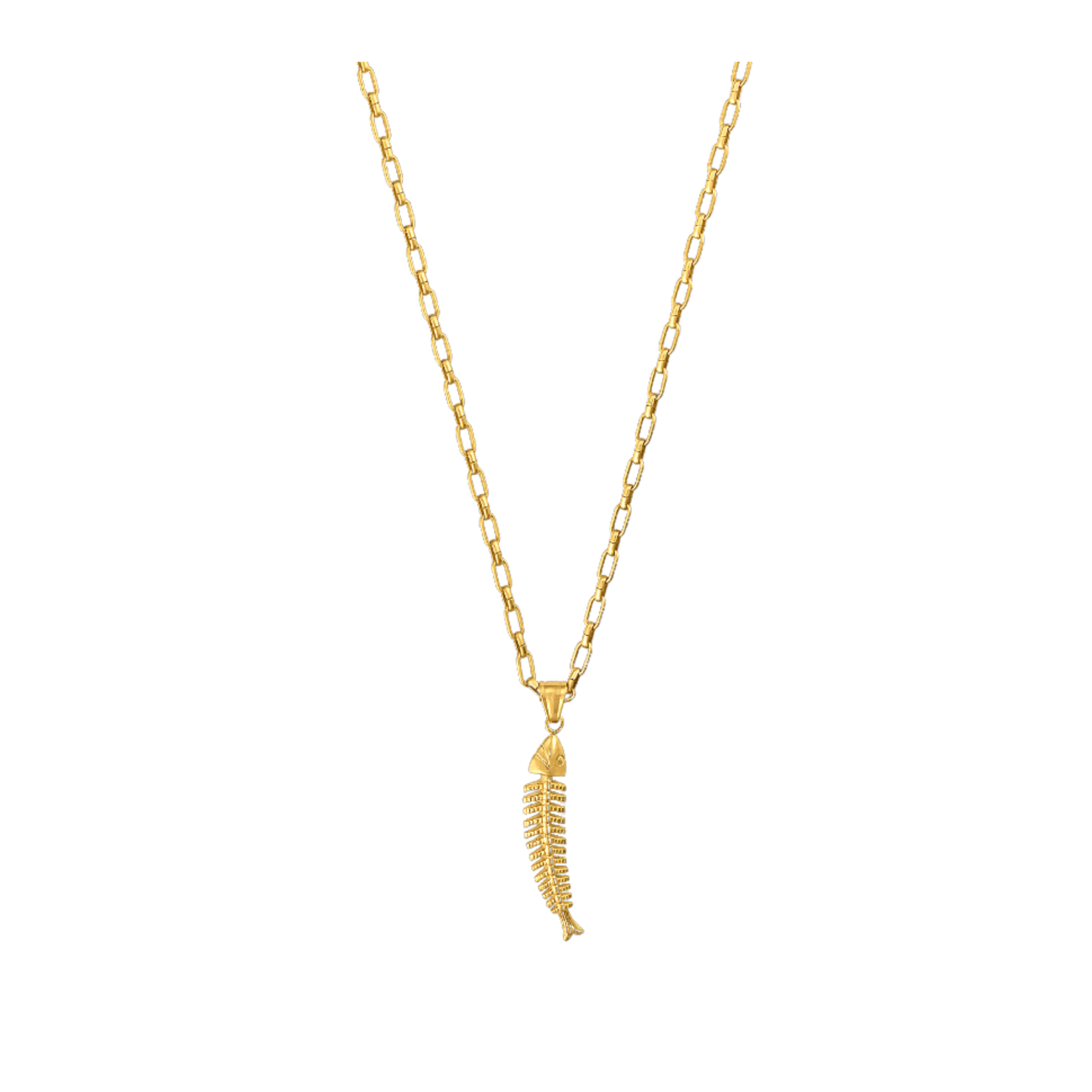 Scaly Long Fish Necklace | Logan Tay