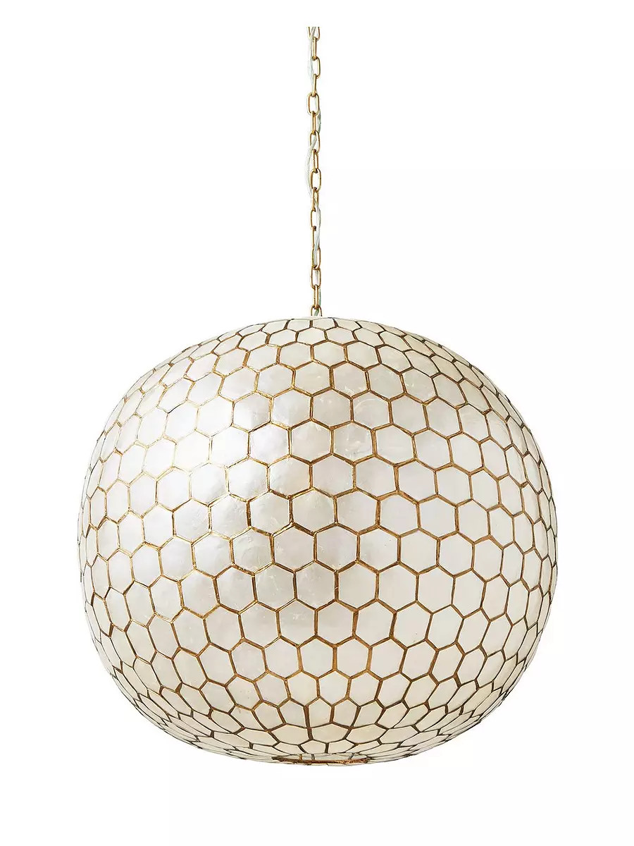 Capiz Honeycomb Pendant | Serena and Lily