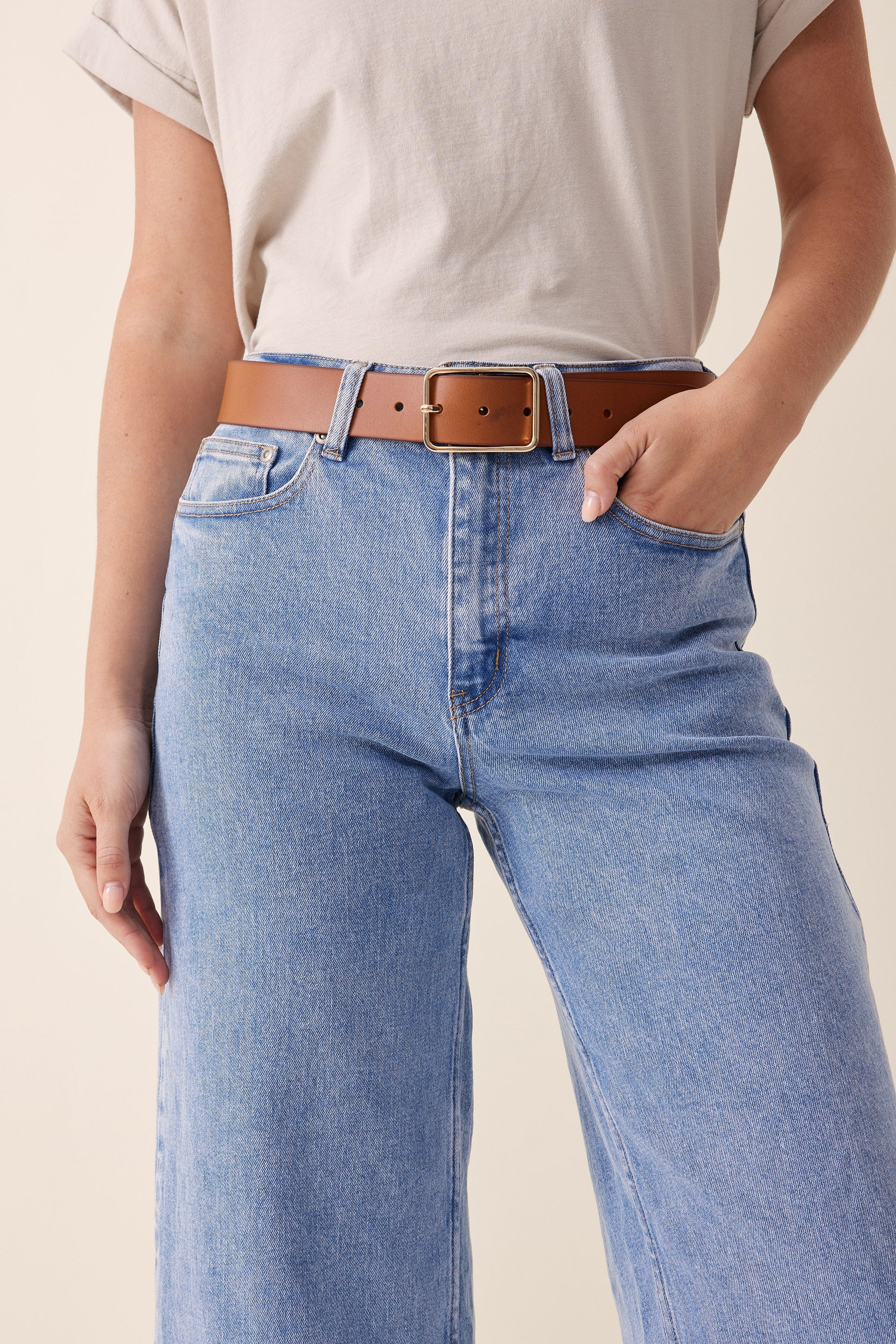 Ceres Life - Loop Leather Co. Tess Belt - Tobacco tan | Ceres Life