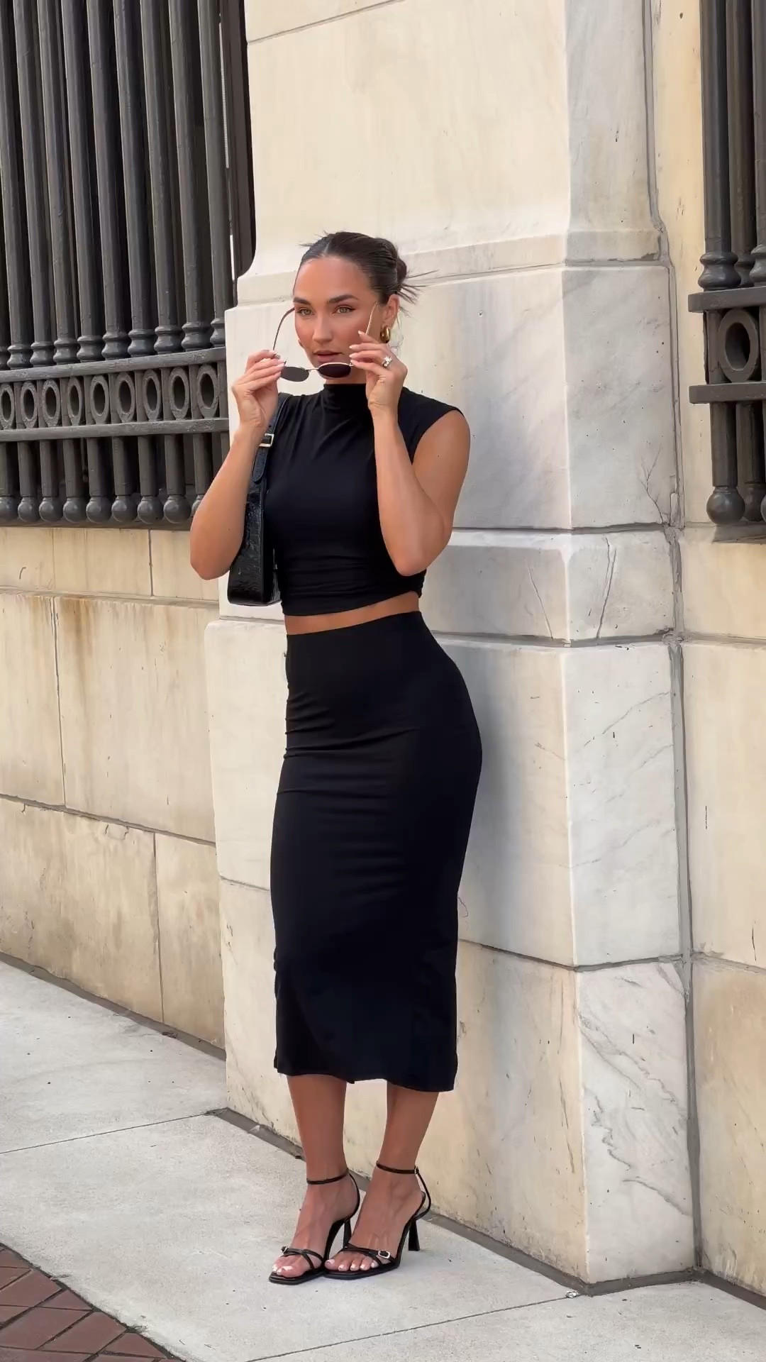 The little black two piece set of my dreams for Fall! 

Midi skirt 
Chic style 
Trendy style 
Lulus 

#LTKstyletip #LTKfindsunder100 #LTKSeasonal