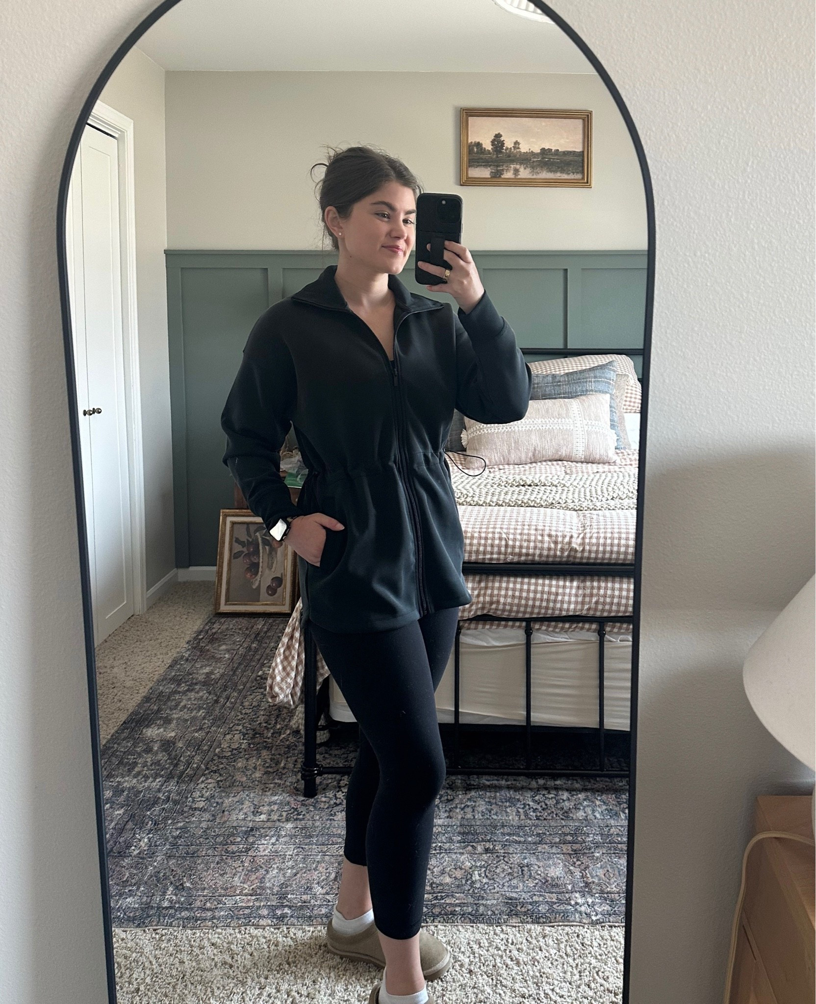 This cinched waist full zip sweater from Target is long enough to cover your booty and almost sold out!

#LTKSaleAlert #LTKootd