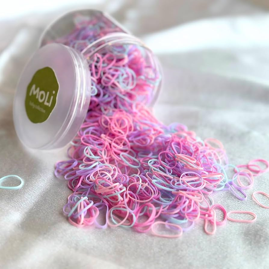 1500 PCS Toddler Baby Infant Mini Thin Gentle Hair Elastics Ties Soft Rubber Bands for Thin Fine ... | Amazon (US)