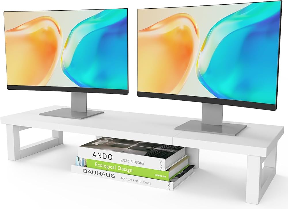 WESTREE Dual Monitor Stand Riser-Monitor Stand Riser for 2 Monitors, Sturdy Computer Monitor Stan... | Amazon (US)
