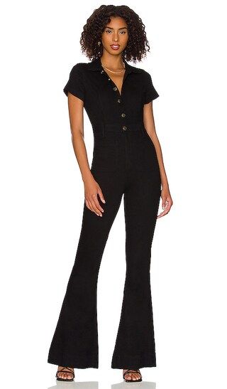 Everhart Jumpsuit in Pitch Black | Revolve Clothing (Global)