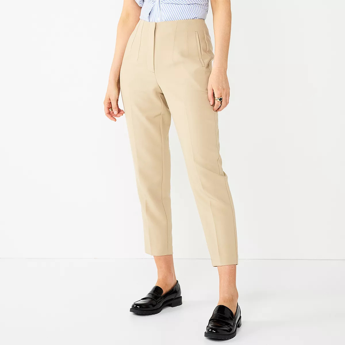 Women's Nine West High-Waisted Tapered Pants | Kohl's